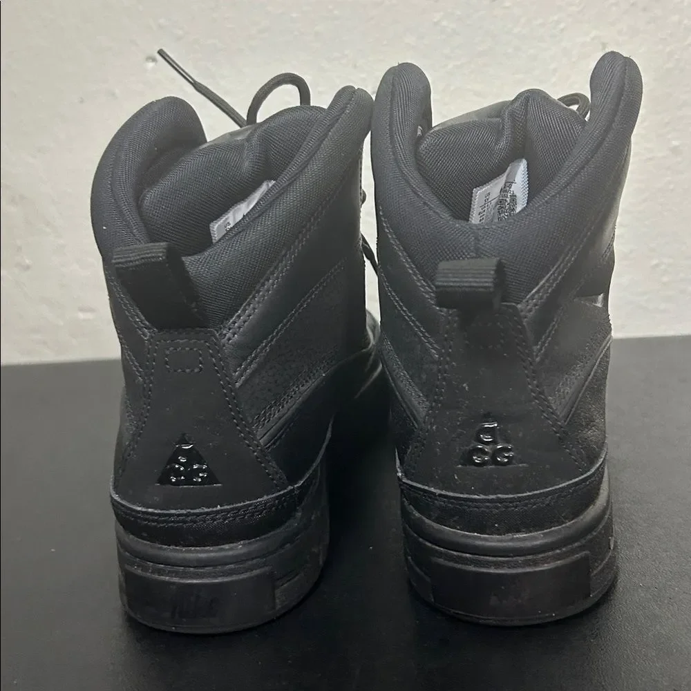 Nike Woodside 2 ACG Hightop triple black Rain/Snow boots Big Kids 5Y